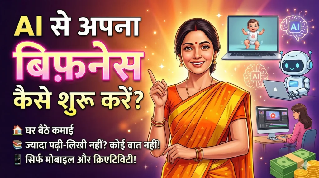 AI से घर बैठे कमाई अब हर महिला शुरू कर सकती है अपना बिज़नेस!